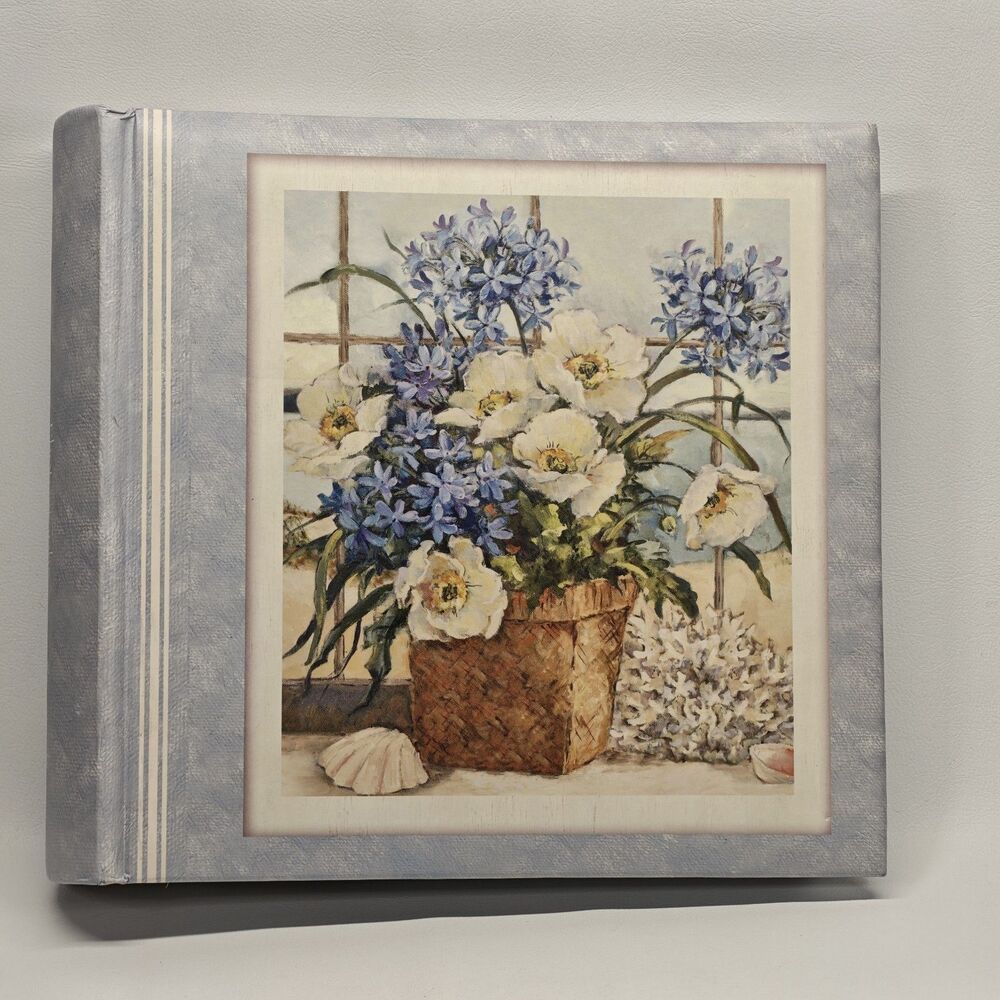 Barbara Mock Floral 4x6 Photo Album Tri-Coastal Design 2007 Flowers Cottagecore